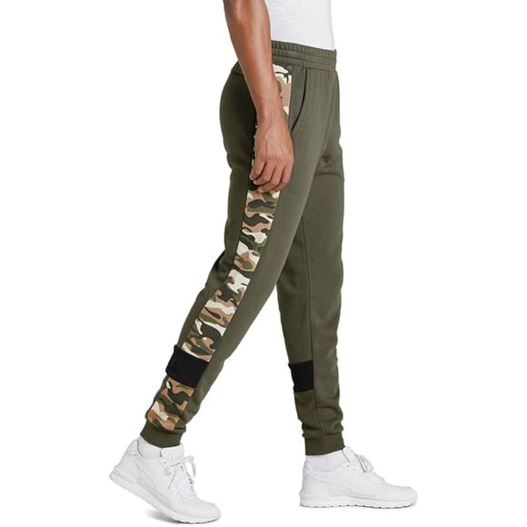 Big Mens Sz 3XL Tall Elastic Waist Athletic Jogger Logo Sweat Pants Pockets PUMA - Picture 2 of 6